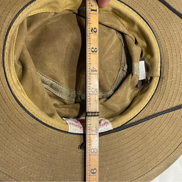 Filson tan Tin cloth wide brimmed Outdoors hat - Picture 9 of 12